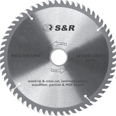 Пиляльний диск по дереву S&R WoodCraft 190х30х2.4х24ATB