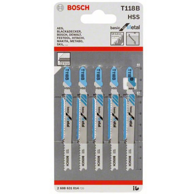 Пиляльне полотно Bosch Basic for Metal T118B (5 шт)