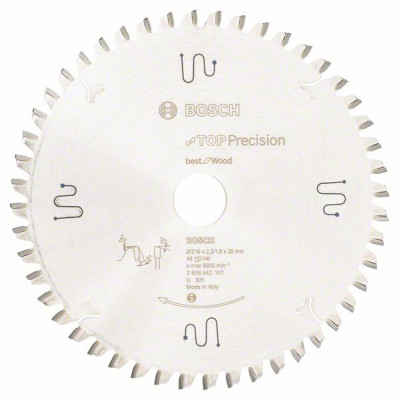 Пиляльний диск Bosch Top Precision Best for Wood 216х30 мм 48 зубів