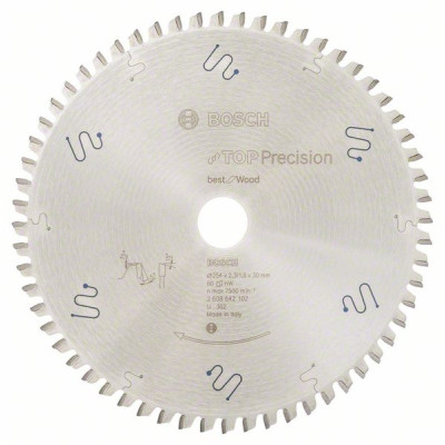 Пиляльний диск Bosch Top Precision Best for Wood 254х30 мм 60 зубів