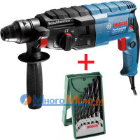 Перфоратор Bosch GBH 2-24 DRE (+Набір свердел 7 шт)