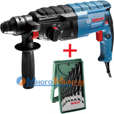 Перфоратор Bosch GBH 2-24 DRE (+Набір свердел 7 шт)