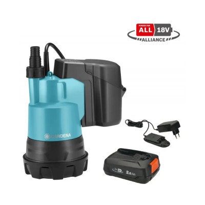 Акумуляторний насос для чистої води Gardena 2000/2 18V P4A Set