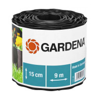 Бордюр садовий чорний Gardena 9х15 см
