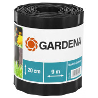 Бордюр садовий чорний Gardena 9х20 см