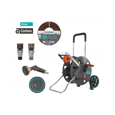 Комплект для поливу з візком Gardena CleverRoll L Easy Set Flex 1/2"