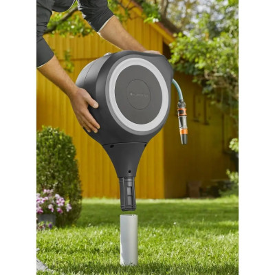 Котушка зі шлангом Gardena RollUp M Automatic наземна 20 м