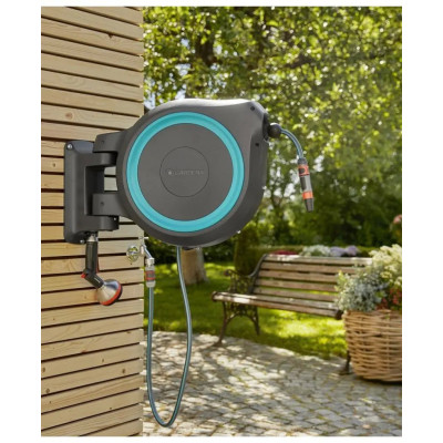 Котушка зі шлангом Gardena RollUp XL Automatic настінна 35 м