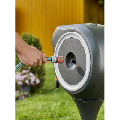Котушка зі шлангом Gardena RollUp S Automatic наземна 15 м