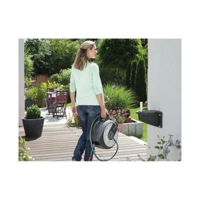 Котушка зі шлангом Gardena City gardening 15 Roll-Up Automatic настінна