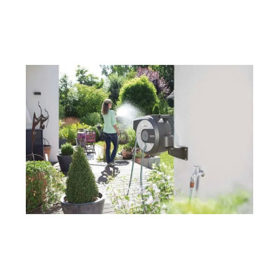 Котушка зі шлангом Gardena City gardening 15 Roll-Up Automatic настінна
