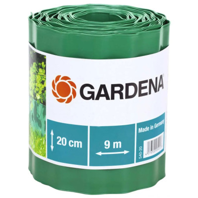 Бордюр зелений садовий Gardena 9х20 см