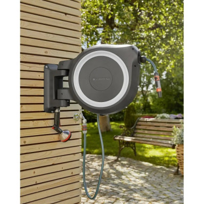 Котушка зі шлангом Gardena RollUp M/L Automatic настінна 25 м