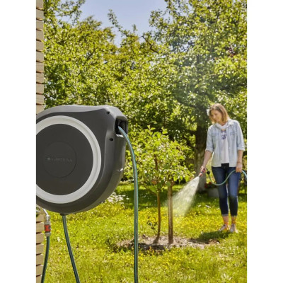 Котушка зі шлангом Gardena RollUp XL Automatic настінна 35 м