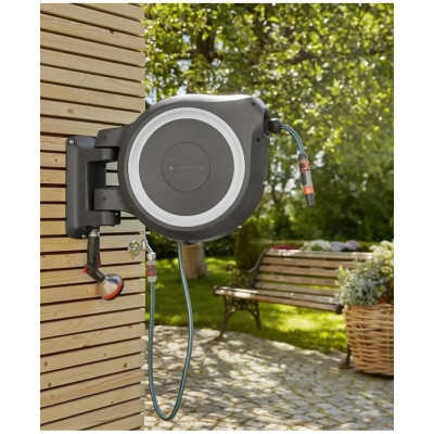 Котушка зі шлангом Gardena RollUp XL Automatic настінна 35 м