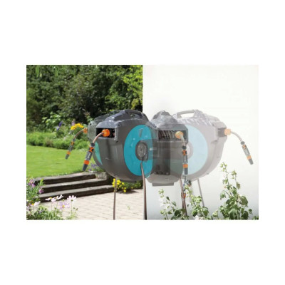 Котушка зі шлангом Gardena 25 Roll-Up Automatic настінна