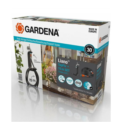 Текстильний шланг Gardena Liano 13 мм, 15 м з утримувачем TapFix