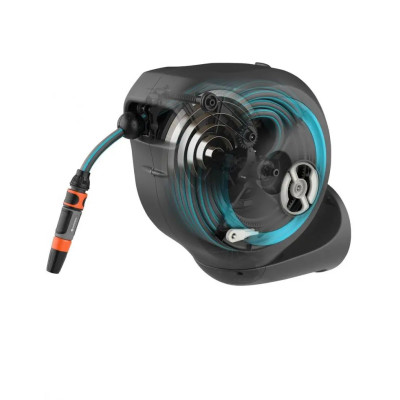Котушка зі шлангом Gardena Roll-Up M Automatic настінна 20 м