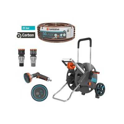 Комплект для поливу з візком Gardena CleverRoll L Easy Set Flex 3/4"