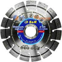 Диск алмазний сегментний S&R Premium Segment 125х22.2 мм (252423125)