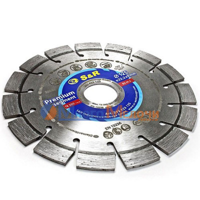 Диск алмазний сегментний S&R Premium Segment 125х22.2 мм (252423125)