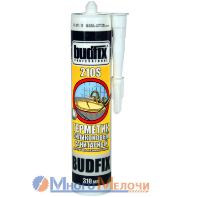 Герметик силіконовий санітарний Budfix 210S 310 мл (білий)