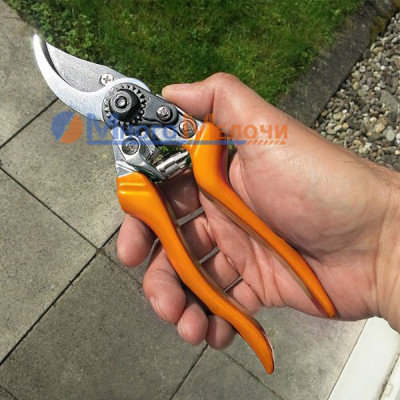 Секатор Gruntek Falke 215 мм (жовтий)