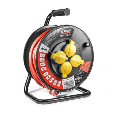 Подовжувач на котушці Stark CRR 2525-P (3х2.5, 25 м)