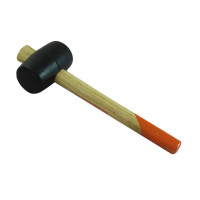 Киянка з дерев'яною рукояткою Sturm 1120403, 450 г, чорна гума