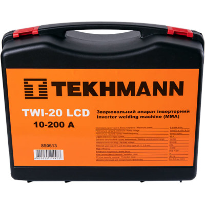 Зварювальний аргонодуговий інвертор Tekhmann TWI-20 LCD