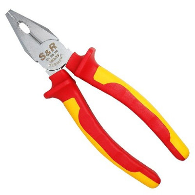 Плоскогубці S&R 180 х 39мм комбіновані 1000 V