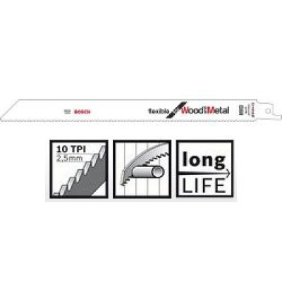 Пильне полотно Bosch Flexible for Wood and Metal S 1122 HF 2шт