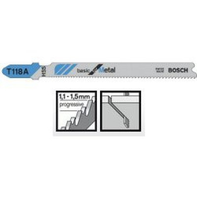 Пиляльне полотно Bosch Basic for Metal T 118 A 5шт