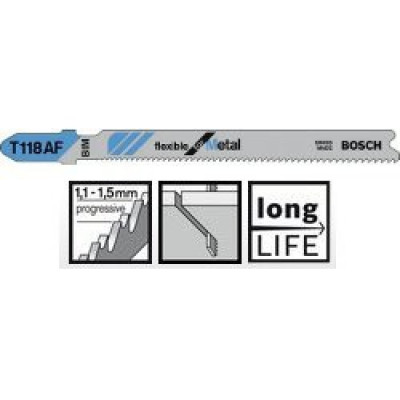 Пиляльне полотно Bosch Flexible for Metal T 118 AF 1шт