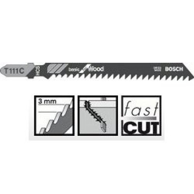 Пиляльне полотно Bosch Basic for Wood T 111 C 1шт