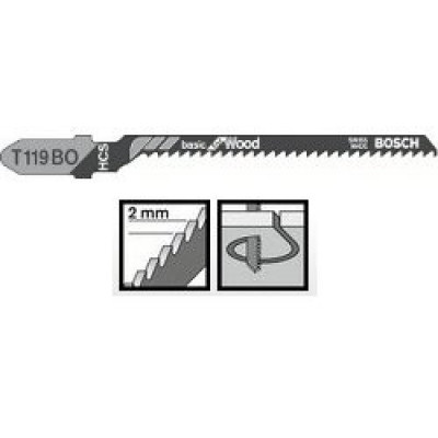 Пильне полотно Bosch Basic for Wood T 119 BO 5шт