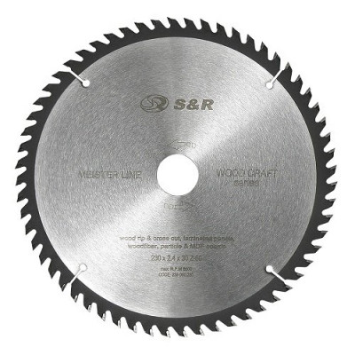 Диск пильний S&R Meister Wood Craft 210х30х2,2 мм