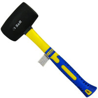 Молоток гумовий S&R 45ммх230г чорний