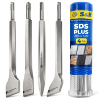 Набір зубил S&R Meister sds-plus 4 шт
