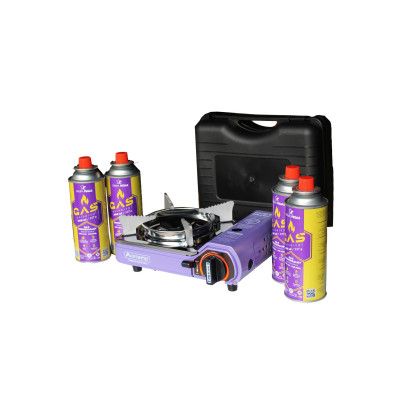 Портативна газова плитка Orcamp CK-506 + 4 картриджі 227 г