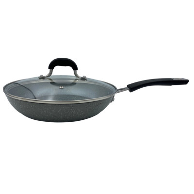 Сковорода з кришкою GUSTO GT-2107-24/1 покриття GRANITE 240*48 мм