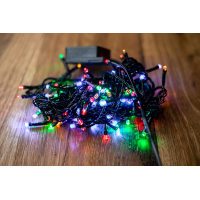 Електрогірлянда світлодіодна цветн.100 LED, 5М, 8 функцій, 220V BPNY