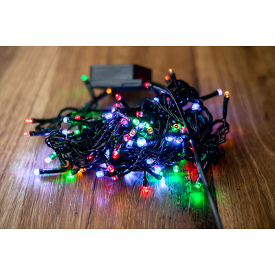 Електрогірлянда світлодіодна цветн.100 LED, 5М, 8 функцій, 220V BPNY