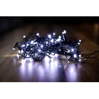 Електрогірлянда світлодіодна білий 100 LED, 10М, 220V. BPNY