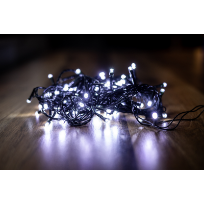 Електрогірлянда світлодіодна білий 100 LED, 10М, 220V. BPNY