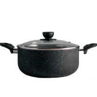 Каструля з кришкою GT-2409-24 покриття Marble Gusto 24 см 4 л