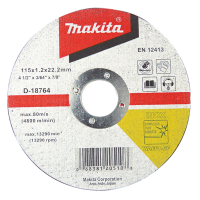 Makita D-18792 230x2,0x22,2 мм Відрізний диск по нержавіючій сталі
