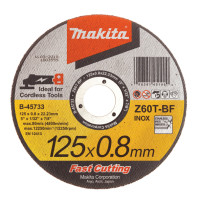 Makita B-45733 Коло відрізне по нержавіючій сталі 125х0,8х22,2