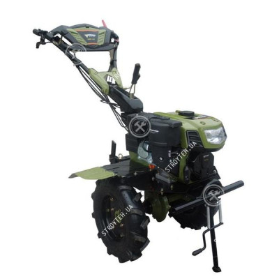 Культиватор дизельний Forte 1050 LUX, колеса 10", 6,5 к.с. (зелений)