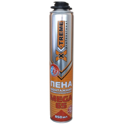 X-Treme МЕГА 65 Піна монтажна багатоцільова 850 мл